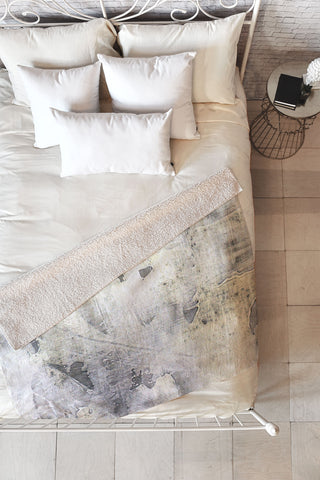 Triangle Footprint ws4c3 Fleece Throw Blanket