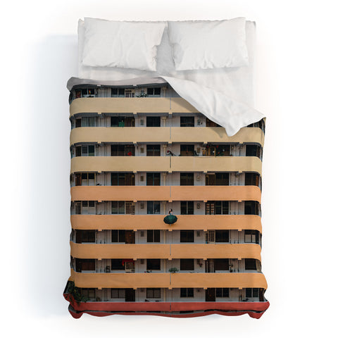 Tristan Zhou Gradient Building Duvet Cover
