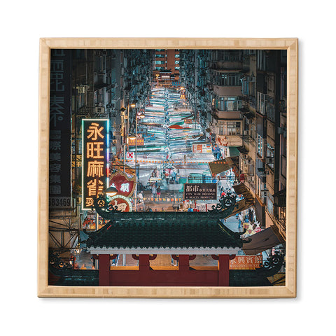 Tristan Zhou Hong Kong Market Street Framed Wall Art