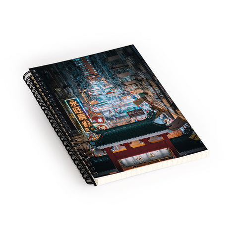 Tristan Zhou Hong Kong Market Street Spiral Notebook