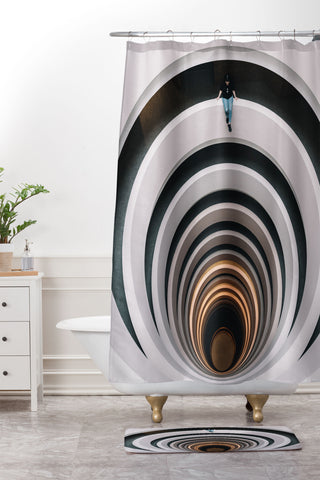 Tristan Zhou Loop Shower Curtain And Mat