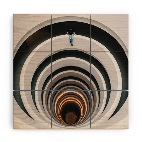 Tristan Zhou Loop Wood Wall Mural