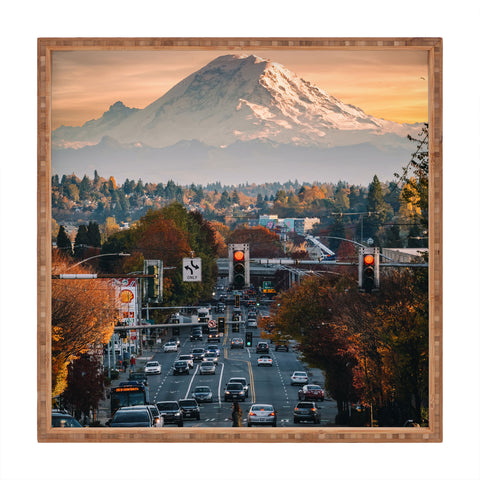 Tristan Zhou Mt Rainier Square Tray