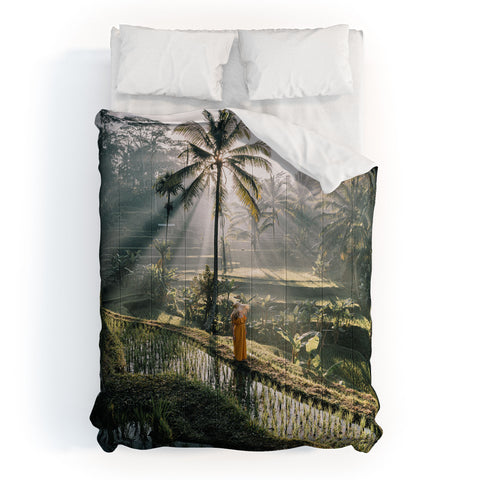 Tristan Zhou Rice Terrance Sunrise Comforter