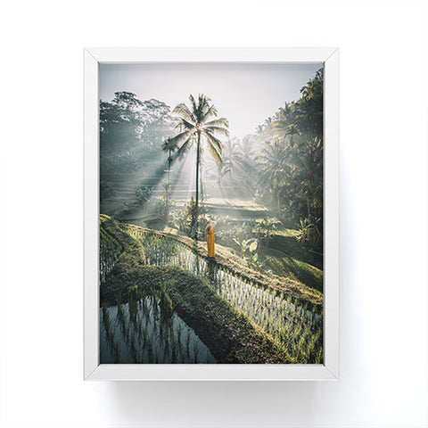 Tristan Zhou Rice Terrance Sunrise Framed Mini Art Print