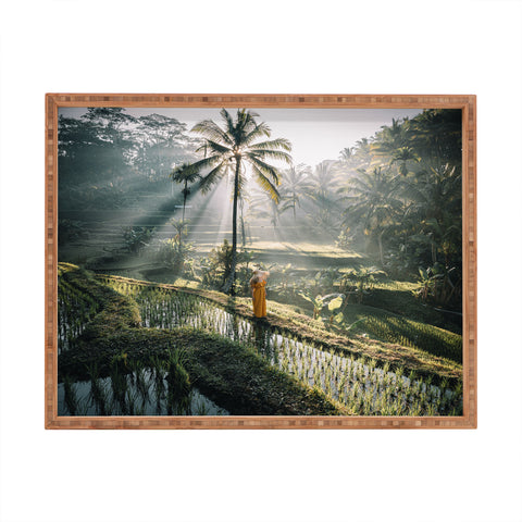 Tristan Zhou Rice Terrance Sunrise Rectangular Tray