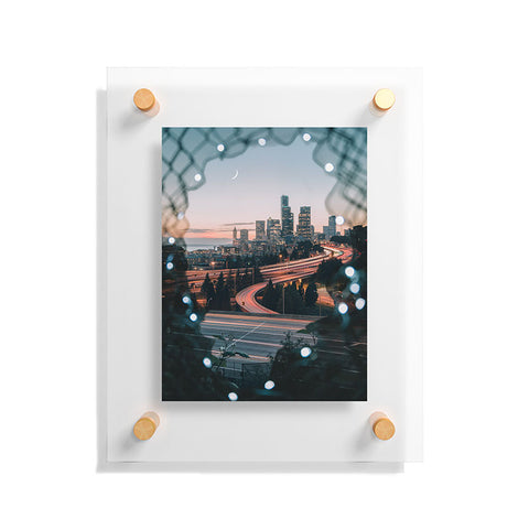 Tristan Zhou Seattle Cityscape Floating Acrylic Print