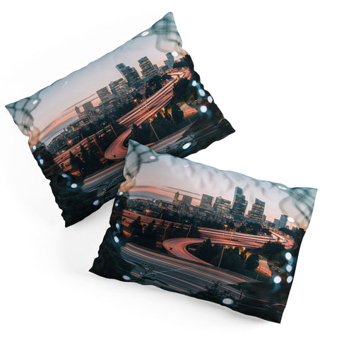 Tristan Zhou Seattle Cityscape Pillow Shams