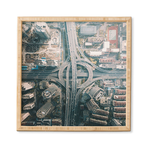 Tristan Zhou Shanghai Intersection Framed Wall Art