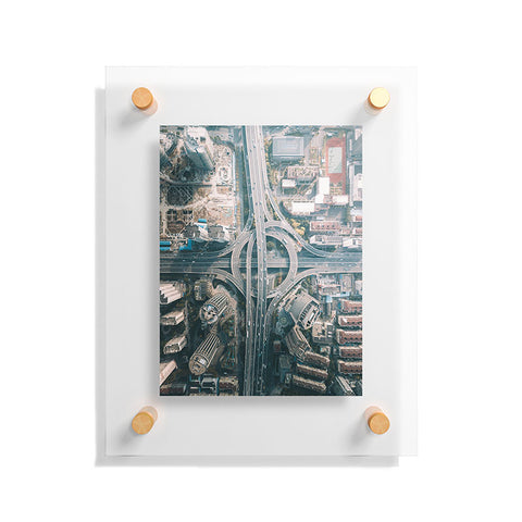 Tristan Zhou Shanghai Intersection Floating Acrylic Print