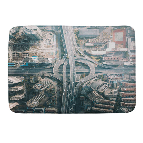 Tristan Zhou Shanghai Intersection Memory Foam Bath Mat