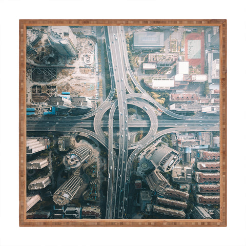Tristan Zhou Shanghai Intersection Square Tray