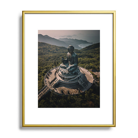 Tristan Zhou The Grand Buddha Metal Framed Art Print