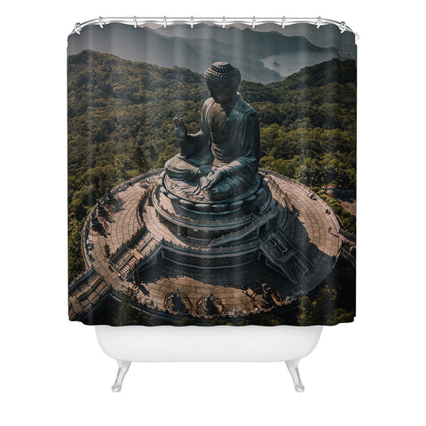 Tristan Zhou The Grand Buddha Shower Curtain