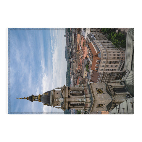 TristanVision Budapests Bell Tower Outdoor Rug