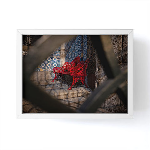 TristanVision Hidden Benches in Portugal Framed Mini Art Print