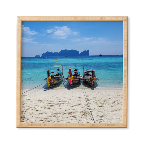 TristanVision Island Hopping on Longtails Framed Wall Art