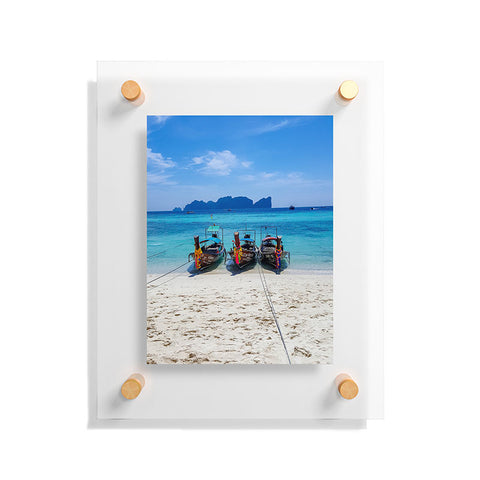 TristanVision Island Hopping on Longtails Floating Acrylic Print