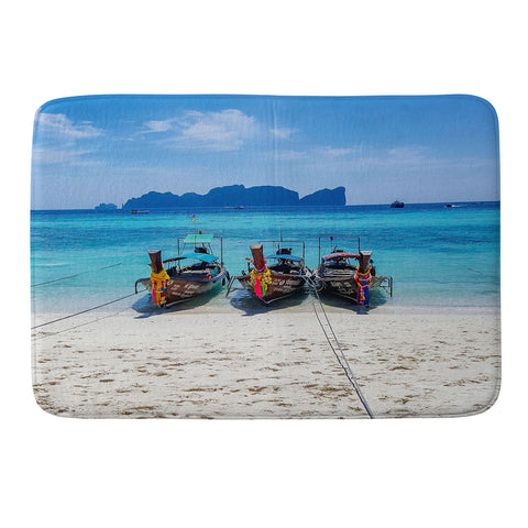 TristanVision Island Hopping on Longtails Memory Foam Bath Mat