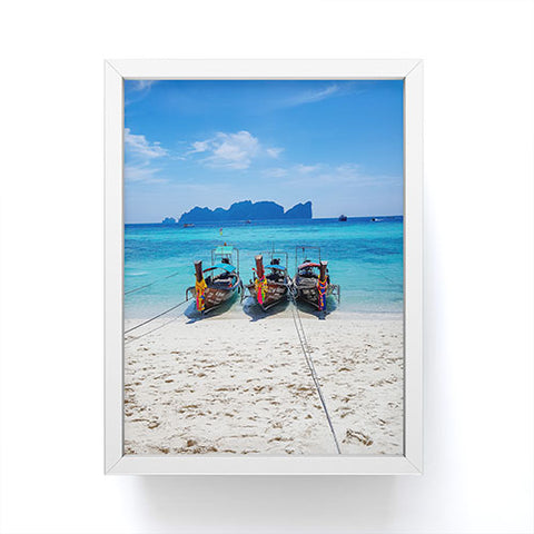 TristanVision Island Hopping on Longtails Framed Mini Art Print