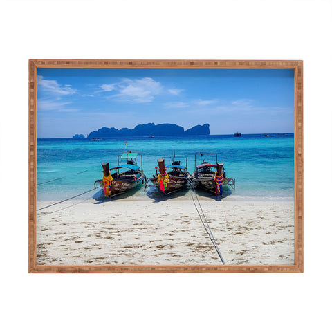 TristanVision Island Hopping on Longtails Rectangular Tray