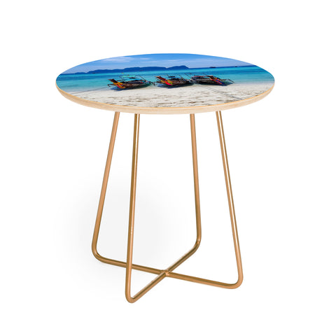 TristanVision Island Hopping on Longtails Round Side Table