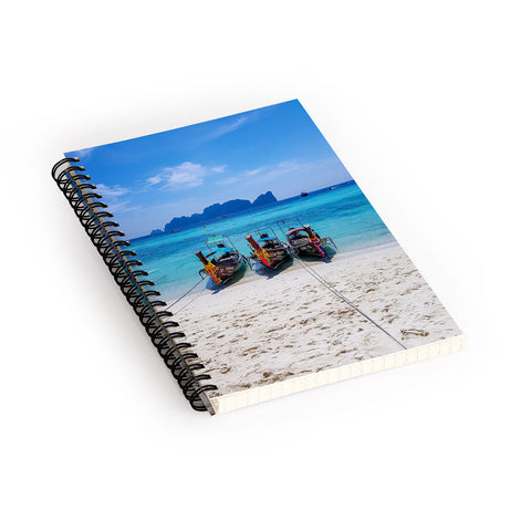 TristanVision Island Hopping on Longtails Spiral Notebook