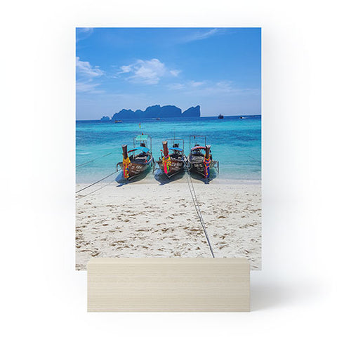 TristanVision Island Hopping on Longtails Mini Art Print