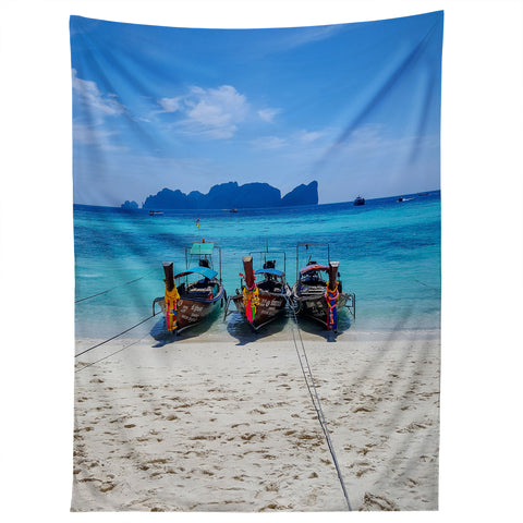 TristanVision Island Hopping on Longtails Tapestry