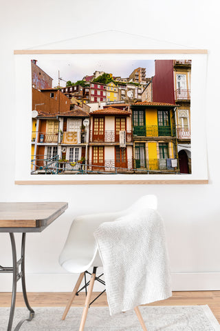 TristanVision Portuguese Neighborhood Art Print And Hanger