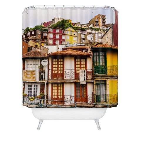 TristanVision Portuguese Neighborhood Shower Curtain