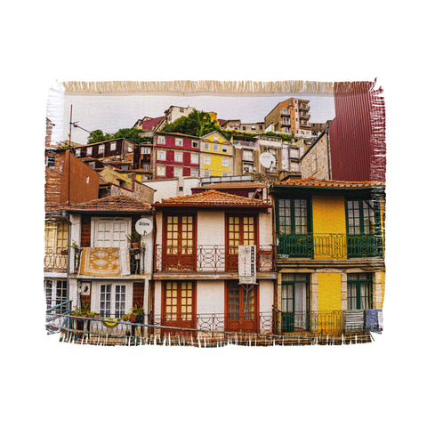 TristanVision Portuguese Neighborhood Throw Blanket