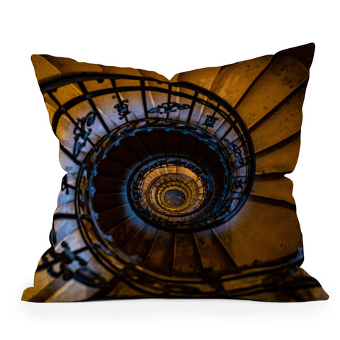 TristanVision Stairway to Budapest Throw Pillow