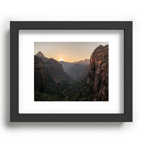 TristanVision Sunkissed Canyon Zion National Park Recessed Framing Rectangle