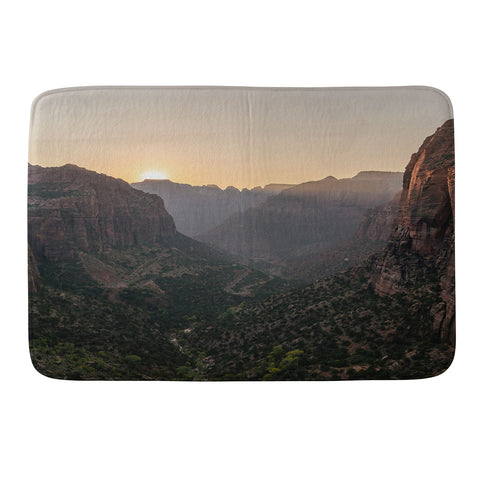 TristanVision Sunkissed Canyon Zion National Park Memory Foam Bath Mat