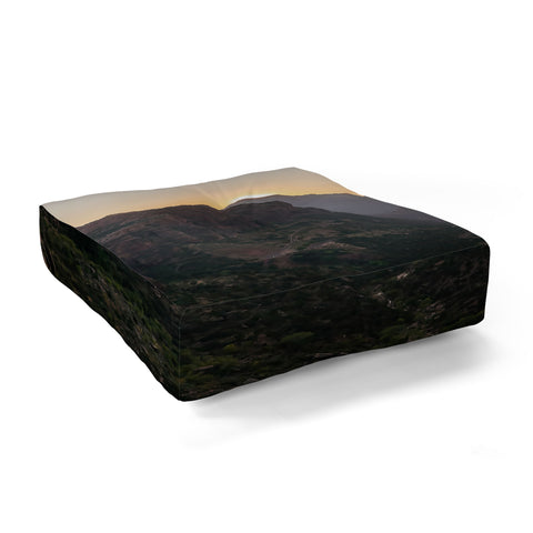 TristanVision Sunkissed Canyon Zion National Park Floor Pillow Square