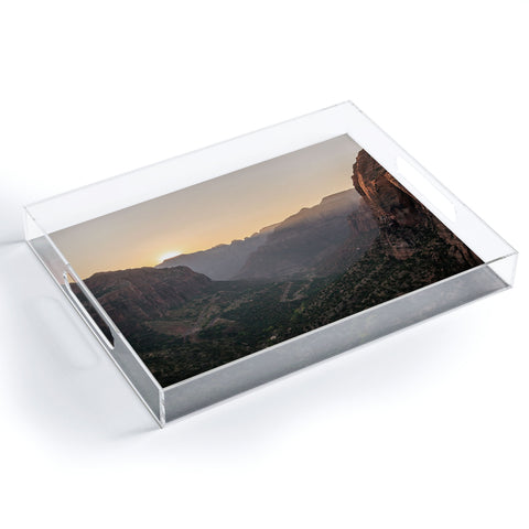 TristanVision Sunkissed Canyon Zion National Park Acrylic Tray