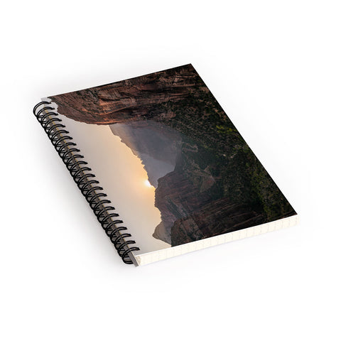 TristanVision Sunkissed Canyon Zion National Park Spiral Notebook