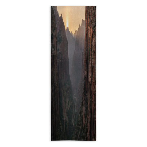 TristanVision Sunkissed Canyon Zion National Park Yoga Towel