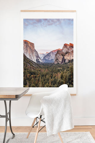TristanVision Yosemite Tunnel View Sunset Art Print And Hanger