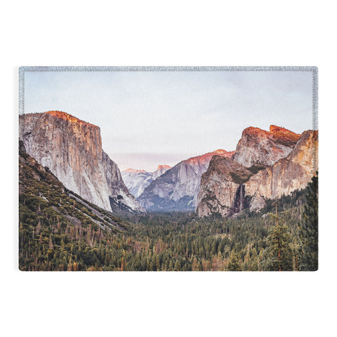 TristanVision Yosemite Tunnel View Sunset Outdoor Rug