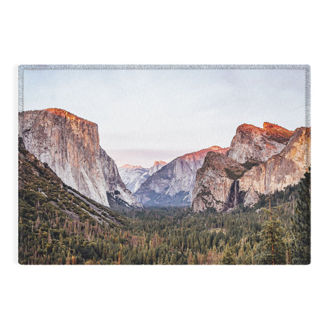 TristanVision Yosemite Tunnel View Sunset Outdoor Rug