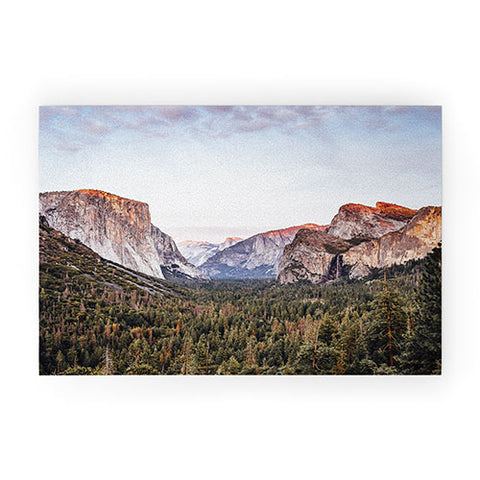 TristanVision Yosemite Tunnel View Sunset Welcome Mat