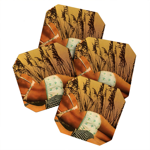 Tyler Varsell Beach Reeds Coaster Set