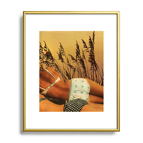 Tyler Varsell Beach Reeds Metal Framed Art Print