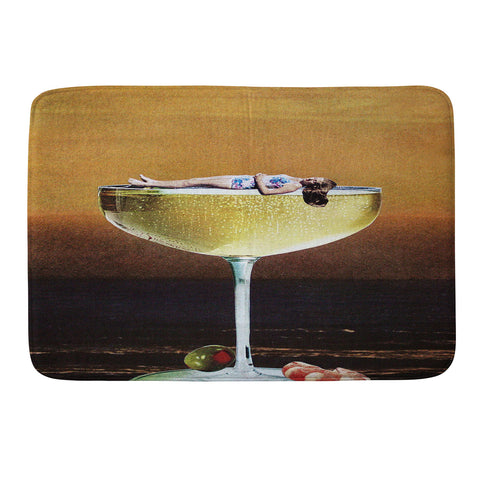 Tyler Varsell Champagne Sunset I Memory Foam Bath Mat
