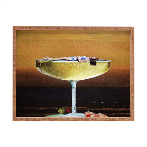 Tyler Varsell Champagne Sunset I Rectangular Tray