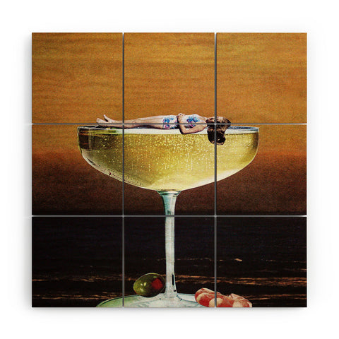 Tyler Varsell Champagne Sunset I Wood Wall Mural