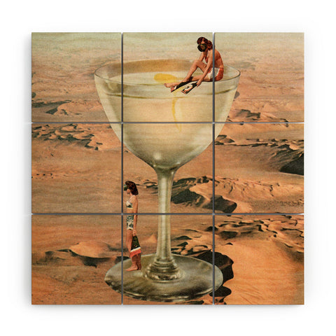 Tyler Varsell Dry Martini Wood Wall Mural