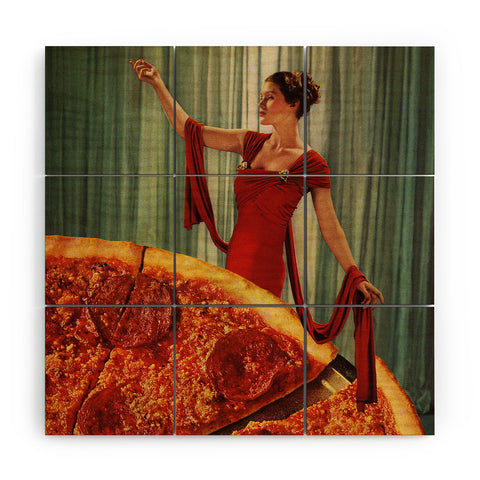 Tyler Varsell Pizza Party II Wood Wall Mural